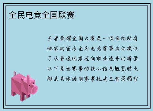 全民电竞全国联赛
